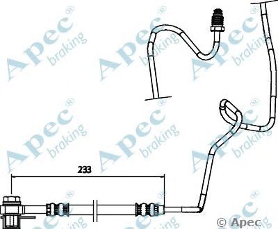 APEC BRAKING hos3769 -  Тормозной шланг